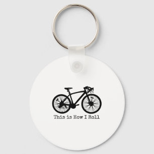 Cycling Road Bike Bicycle Funny Cyclist Keychain