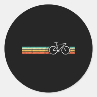 Cycling Road Bike Classic Round Sticker