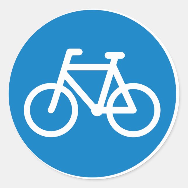 Cycling Road Sign Stickers (Front)