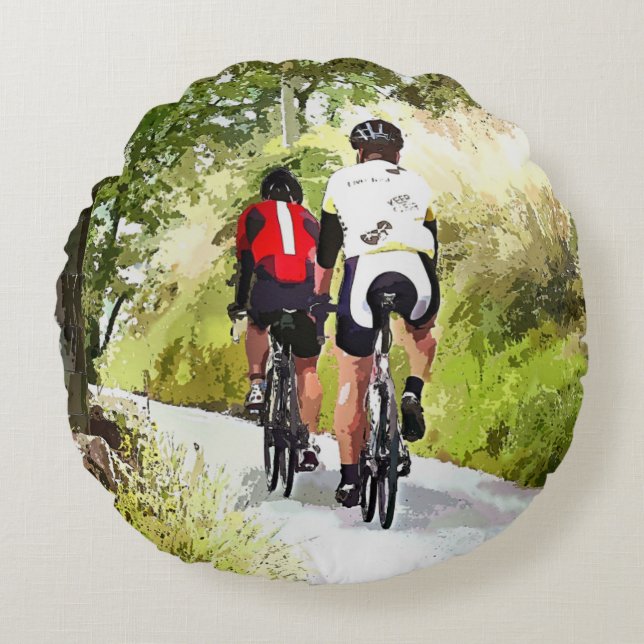 CYCLING ROUND PILLOW (Front)