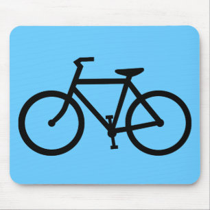 cycling silhouette mouse pad