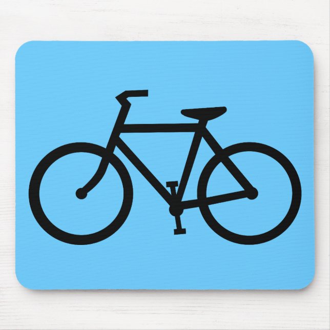 cycling silhouette mouse pad (Front)