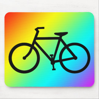 cycling silhouette mouse pad