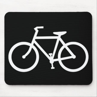 cycling silhouette mouse pad