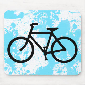 cycling silhouette mouse pad