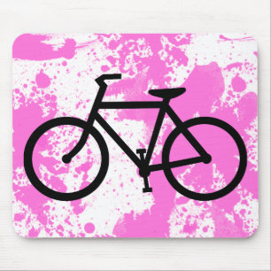 cycling silhouette mouse pad
