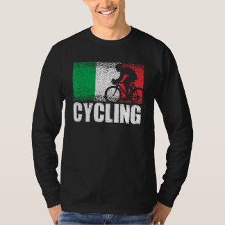 Cycling Sport Italy Flag Italian Bicycle Racing Cy T-Shirt