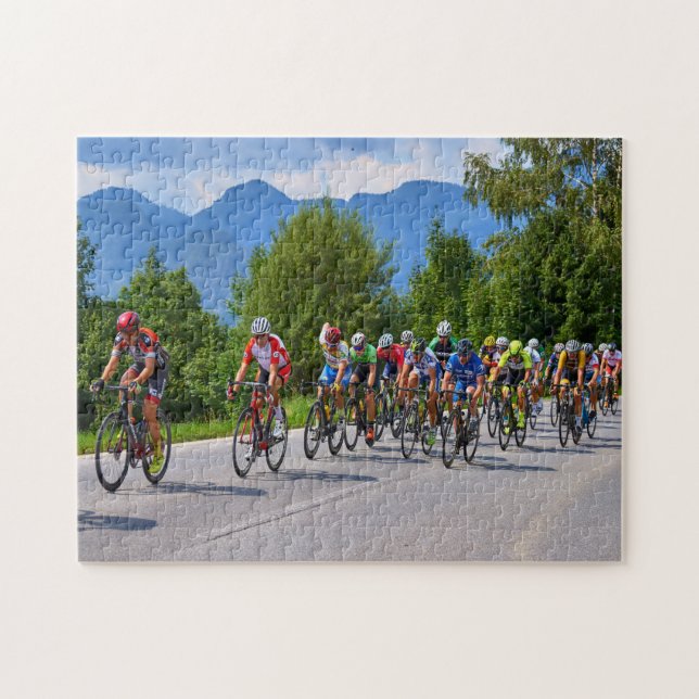 Cycling Sport Race in World Tour Jigsaw Puzzle (Horizontal)