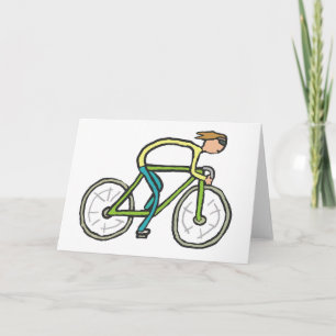 Cycling Stickman Card