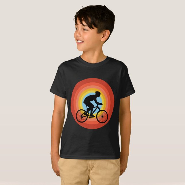 CYCLING SUNSET VINTAGE T-Shirt (Front Full)