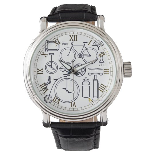 Cycling Themed Bicycle Design Watch
