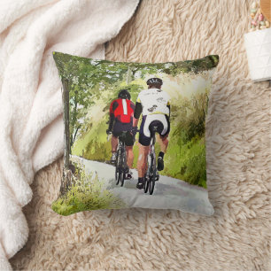 CYCLING THROW PILLOW
