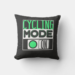 Cycling Throw Pillow