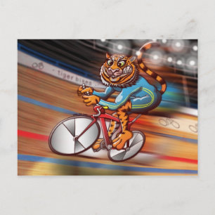 Cycling Tiger Postcard