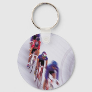 Cycling Track Race Bicycle Cycle Bicycling Keychain