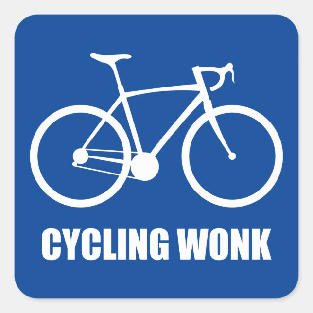 Cycling Wonk Square Sticker (Front)