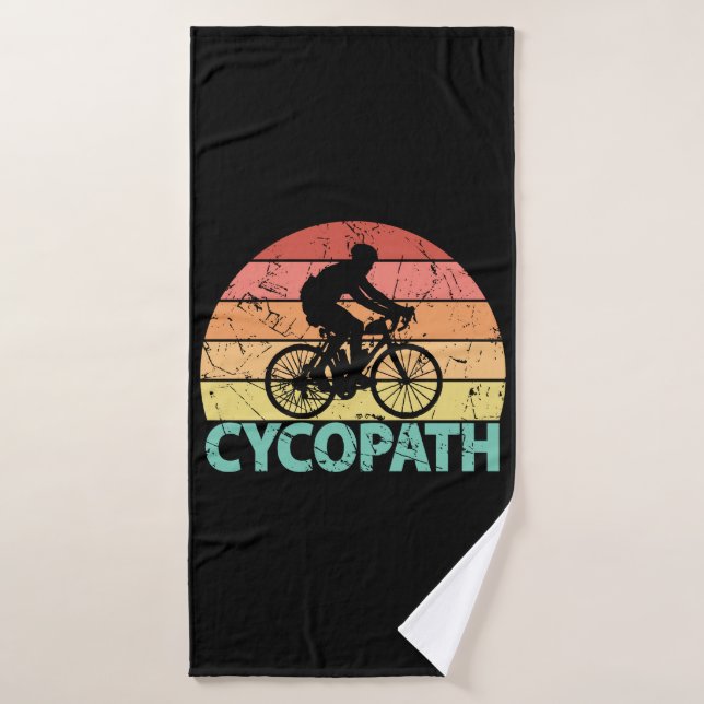 Cyclisme amusant Cycopath (Serviette de bain)