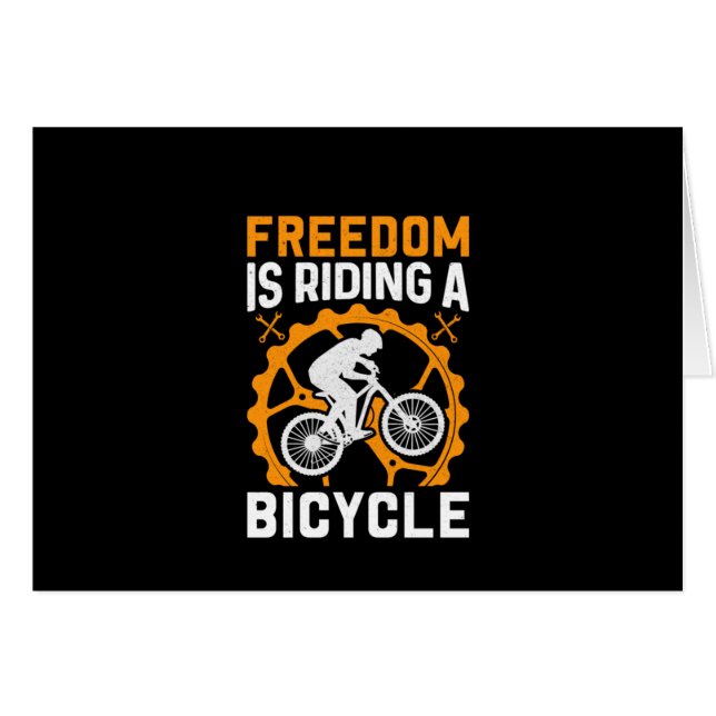 Cyclisme Art Liberté Est À Vélo (Devant horizontal)