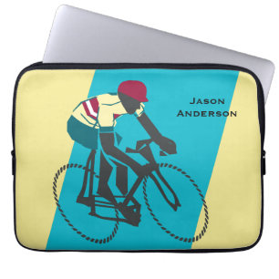 Cyclist #1 laptop sleeve