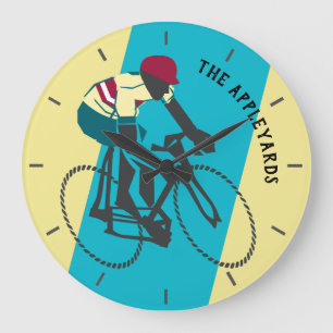 Cyclist #1 large clock
