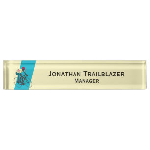 Cyclist #1 nameplate