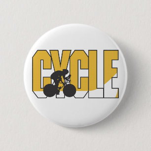 Cyclist 2 Inch Round Button