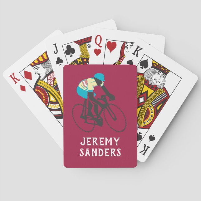 Cyclist #2 playing cards (Back)
