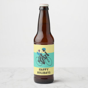 Cyclist #3 beer bottle label