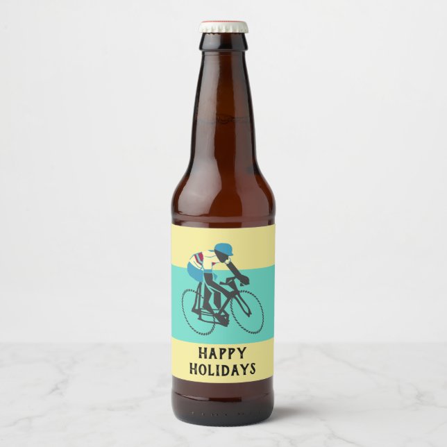 Cyclist #3 beer bottle label (Front)