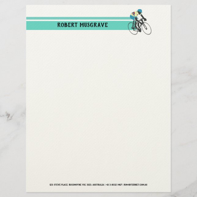 Cyclist #3 letterhead (Front)