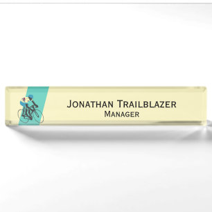 Cyclist #3 nameplate
