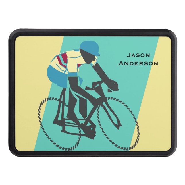 Cyclist #3 trailer hitch cover (Front)
