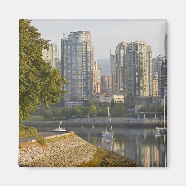 Cyclist along the Seawall Trail in downtown Magnet (Front)