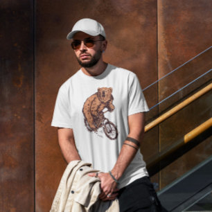 Cyclist Bear   T-Shirt