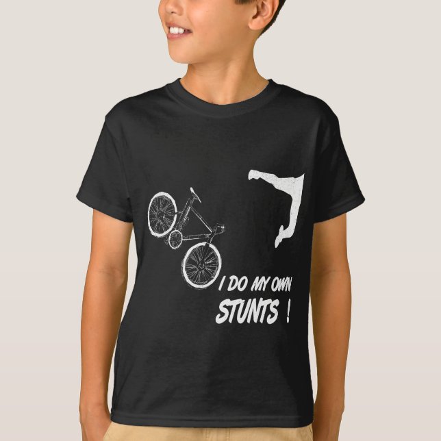 Cyclist bike, bicycle crash accident humour funny  T-Shirt (Front)