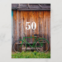 Cyclist Birthday Celebration Invitation - any age