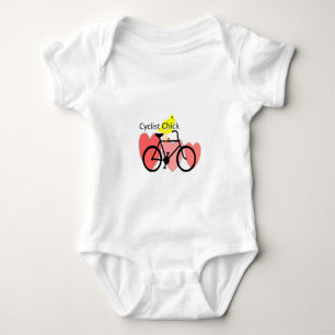 cyclist CHICK--Biking, Bicycle Enthusiast Gifts Baby Bodysuit