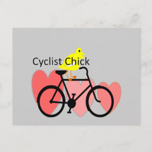 cyclist CHICK--Biking, Bicycle Enthusiast Gifts Postcard