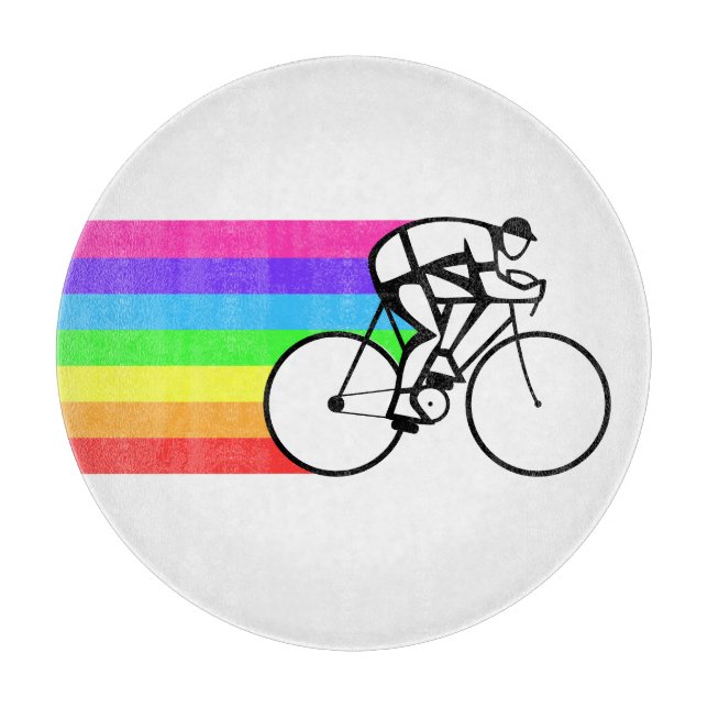 Cyclist Cutting Board (Front)