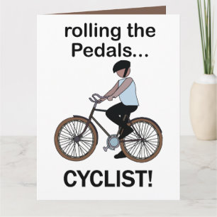 Cyclist Cycling Biking Card