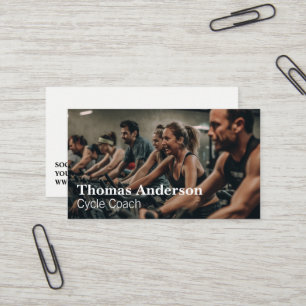 Cyclist   Fitness Instructor   Gym Business Card