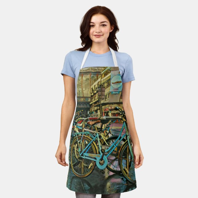 Cyclist gifts for dad apron (Worn)