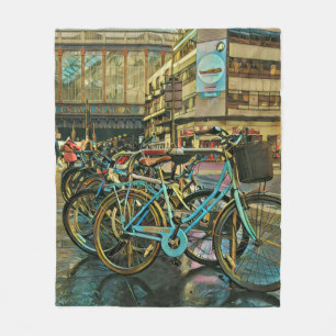Cyclist gifts for dad fleece blanket