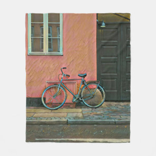 Cyclist gifts for her fleece blanket