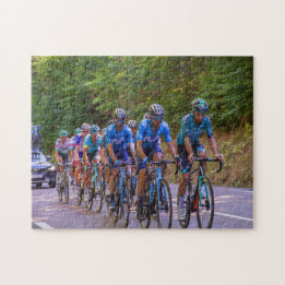 Cyclist Herd in Cycling Race Jigsaw Puzzle