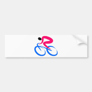 Cyclist Icon Bumper Sticker