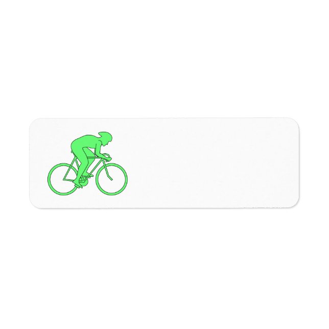 Cyclist in Green. (Front)
