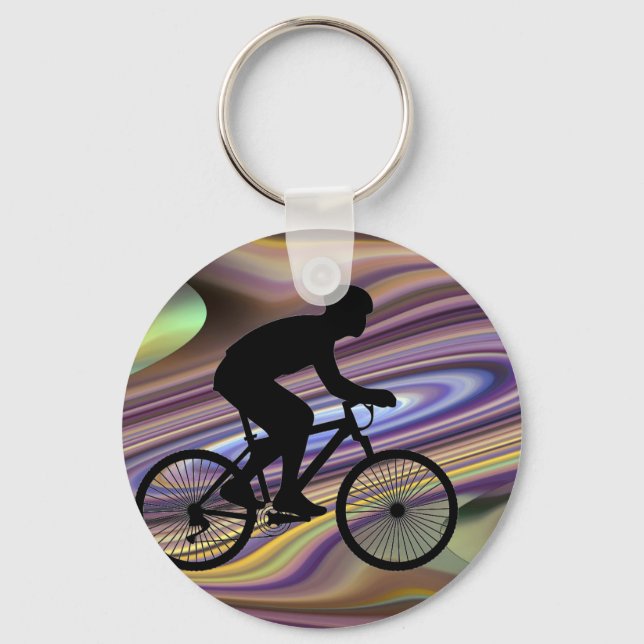 Cyclist Keychain (Front)