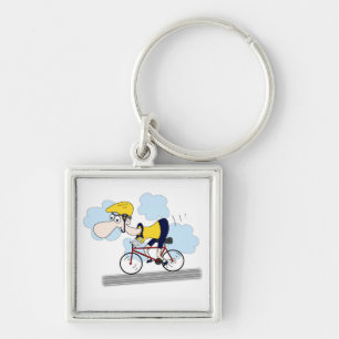 Cyclist Keychain