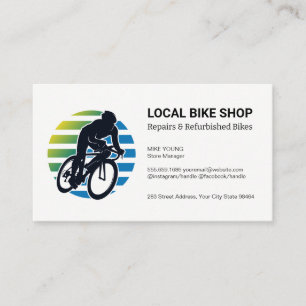 Cyclist Logo   Bike Shop Appointment Card